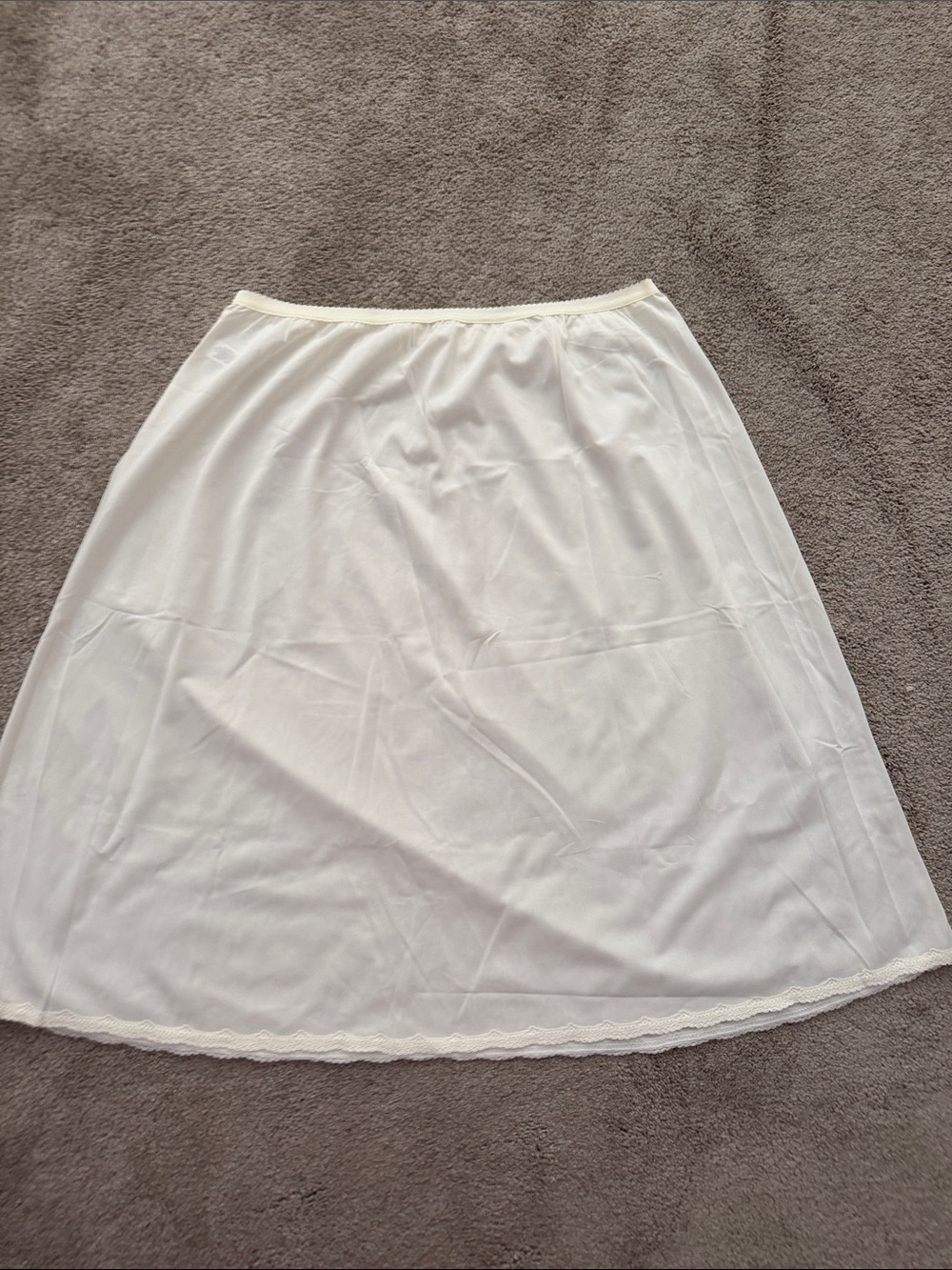 Vintage Shadowline Half Slip Skirt - Lightweight Lined Underskirt